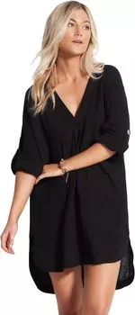 Накидка Aloha Essential Cover-Up Seafolly, черный