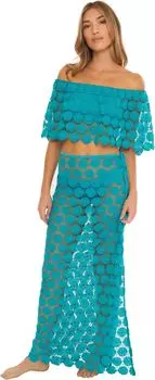 Накидка Bardot Lace-Up Maxi Skirt Trina Turk, цвет Atmosphere