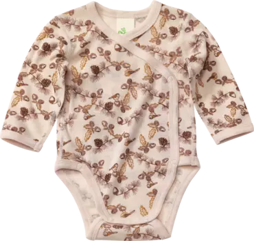 Накидка боди из мериносовой шерсти бежевого цвета размер. 62/68 10шт ALANA