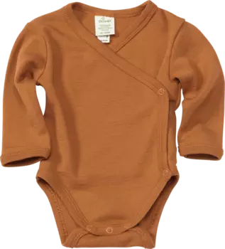 Накидка боди из натуральной шерсти и шелка коричневого цвета размер. 62/68 10шт ALANA