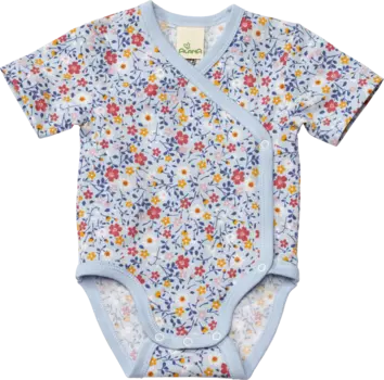 Накидка боди Pro Climate с цветочным узором синяя размер. 62/68 10шт ALANA