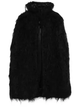 Накидка из искусственного меха Рика Оуэнса Rick Owens, черный