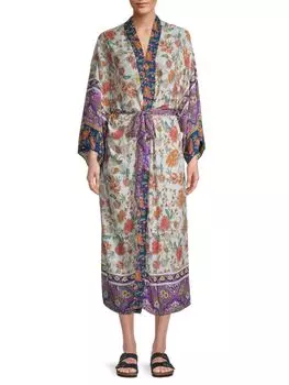 Накидка кимоно с цветочным принтом Bindya Lilac