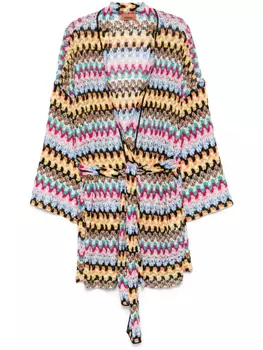 Накидка Missoni из ламе с поясом, черный