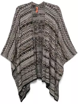 Накидка Missoni с зигзагообразным узором, черный