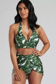 Накидка на скрученную пляжную юбку South Beach, зеленый