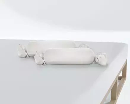 Накидка на воротник Biberna "Michi", (2 шт., 1 упаковка 2 шт.), трикотаж (1 упаковка 2 шт.), плотный, с мелкой ниткой, одинарный сорт 15х40 см, цвет silberfarben