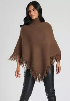 Накидка POLAR NECK PONCHO South Beach, цвет tan