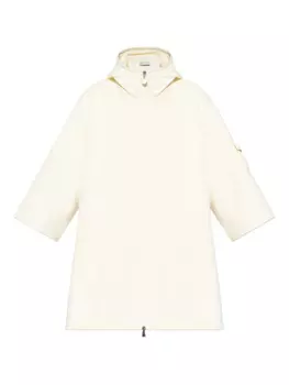 Накидка с капюшоном и застегивающейся молнией Moncler, нейтральный
