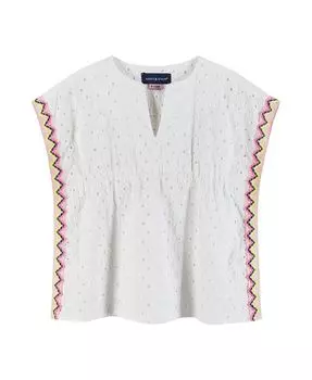 Накидка с ушками для маленьких девочек Andy & Evan, белый