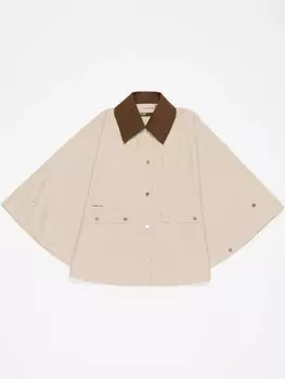 Накидка со съемным воротником Bimba y Lola, нейтральный