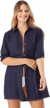 Накидка St. Lucia Boyfriend Shirt Cover-Up Tommy Bahama, цвет Mare Navy