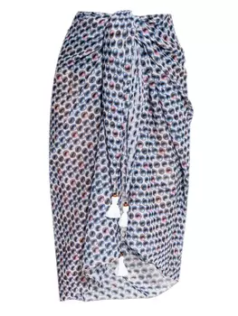 Накидка Tory Burch printed cover-up, синий