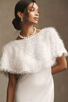 Накидка Unreal Fur меховая, белый