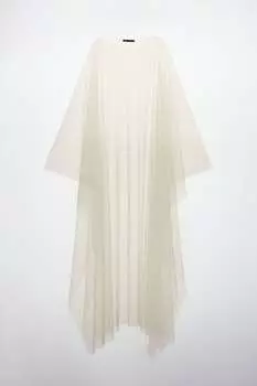 Накидка Zara Long Tulle, экрю