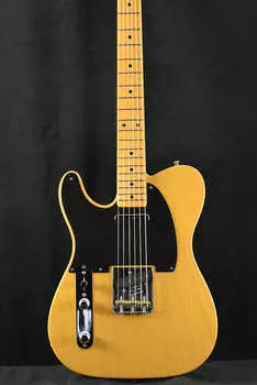 Накладка на гриф Fender American Original '50s Telecaster для левой руки, ириска, светлый клен American Original '50s Telecaster Left-Hand Butterscotch Blon...