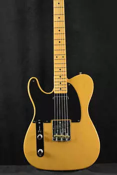 Накладка на гриф Fender American Original '50s Telecaster для левой руки, ириска, светлый клен American Original '50s Telecaster Left-Hand Butterscotch Blon...