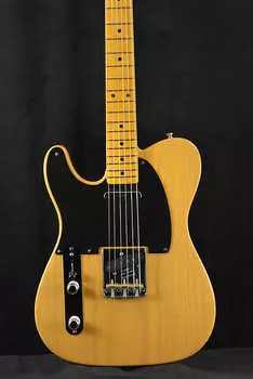 Накладка на гриф Fender American Original '50s Telecaster для левой руки, ириска, светлый клен American Original '50s Telecaster Left-Hand Butterscotch Blon...