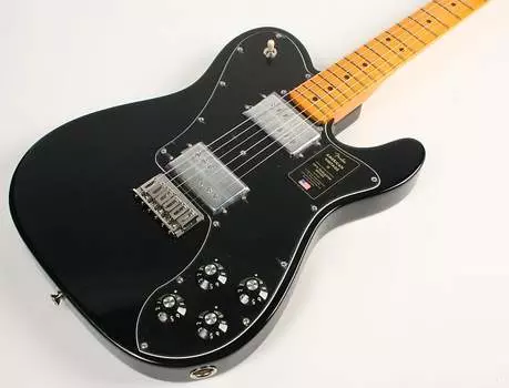 Накладка на гриф Fender American Vintage II 1975 Telecaster Deluxe Maple Black American Vintage II 1975 Telecaster Deluxe Maple Fingerboard Black