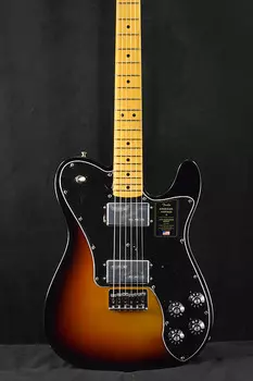 Накладка на гриф Fender American Vintage II 1975 Telecaster Deluxe, трехцветная, кленовая, Sunburst American Vintage II 1975 Telecaster Deluxe 3-Color Sunburst M...