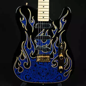 Накладка на гриф Fender James Burton Telecaster Blue Paisley Flames Maple (US21014329)
