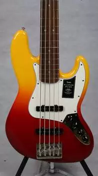 Накладка на гриф Fender Player Plus Jazz Bass V Pau Ferro, Tequila Sunrise с сумкой