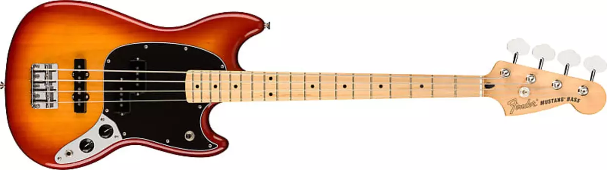 Накладка на гриф Fender Player Series Mustang Bass PJ Maple, Sienna Sunburst - MIM MUSTANGBASSPJMNSSB