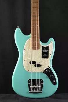 Накладка на гриф Fender Vintera '60s Mustang Bass Sea Foam Green Pau Ferro Vintera '60s Mustang Bass Sea Foam Green Pau Ferro Fingerboard