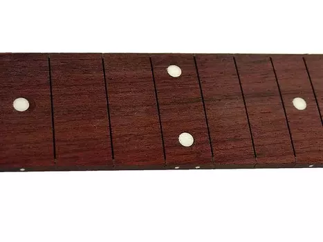 Накладка на гриф из палисандра, мензура 25-1/2 дюйма, точечные вставки, 21 прорезь для ладов (без ладов) Allparts LT-1074-0R0