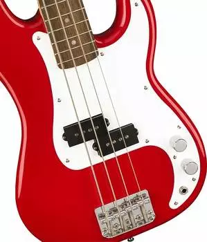 Накладка на гриф Squier Mini Precision Bass Laurel, цвет Dakota Red