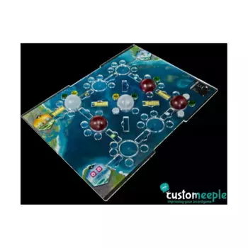 Накладка, совместимая с подводными городами — базовая доска (полный набор), Game Accessories (Customeeple)