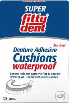 Накладки, подушечки для фиксации зубных протезов, 15 шт. FITTYDENT