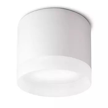 Накладной потолочный светильник VORA белый со световым кольцом и светодиодом GX53 5 Вт нейтральный белый 230 В, количество: комплект из 1 шт. SSC-LUXon