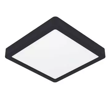 Накладной светильник Eglo FUEVA 5, квадратный, 210мм, IP44, 3000К, 17Вт, чёрный/белый (900644)