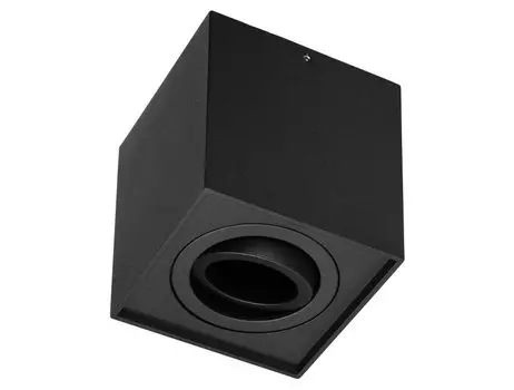 Накладной точечный светильник алюминий GU10 - SPOT-1 004 черный ADAKAT