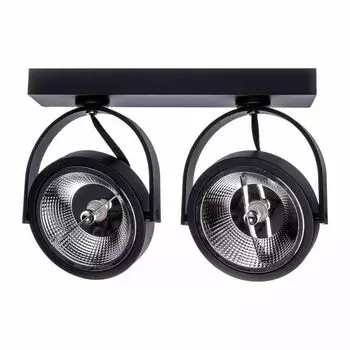 Накладной точечный светильник Lugar Black 2Xar111 Gu10 потолочные споты Milagro, черный