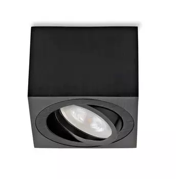 Накладной точечный светильник Sweet LED, плоский модуль 5 Вт, накладной потолочный светильник, потолочный светильник, квадратный черный 50 мм, теплый белый