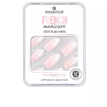 Накладные ногти French manicure click & go nails uas artificiales Essence, 12 шт, 02-babyboomer style