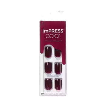 Накладные ногти impress color nails uas postizas Kiss, цвет cherry up