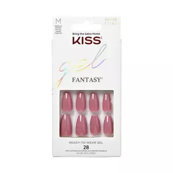 Накладные ногти Kiss Гель Fantasy M FS16C + клей