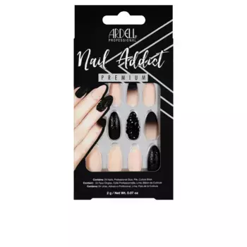 Накладные ногти Nail Addict Black Stud & Pink Ombre Ardell, 1 шт