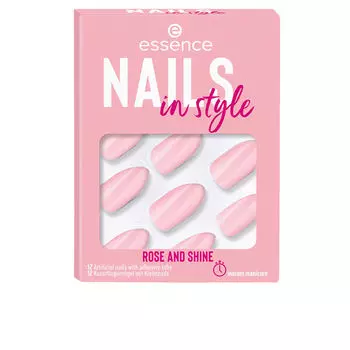 Накладные ногти Nails in style uas artificiales Essence, 12 шт, 14-rose and shine