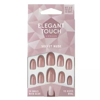 Накладные ногти Uas Postizas Velvet Nude Elegant Touch, Nude