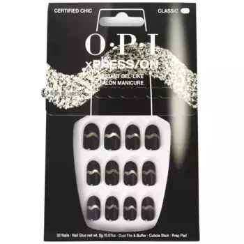 Накладные ногти xpress/on uas postizas Opi, цвет certified chic