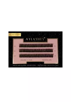 Накладные ресницы AYLASHES KNSTLICHE WIMPERN MATERIAL GIRL Aylashes, черный