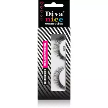 Накладные ресницы из натурального волоса № 6559 - 1 шт. Diva & Nice Cosmetics