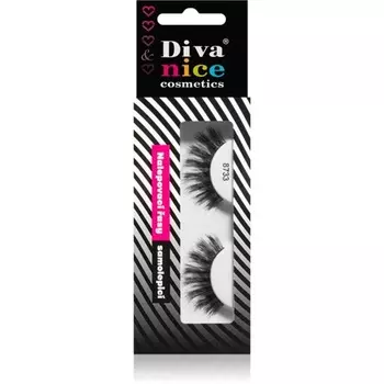 Накладные ресницы из натурального волоса № 8733 - 1 шт. Diva & Nice Cosmetics