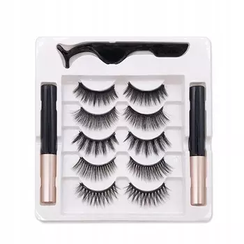 Накладные ресницы, магнитные пинцеты для подводки глаз, 5 пар inna