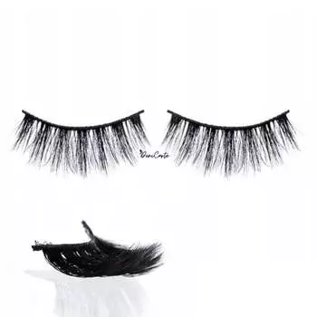 Накладные ресницы на 3D полоске норки с клеем Deni Carte