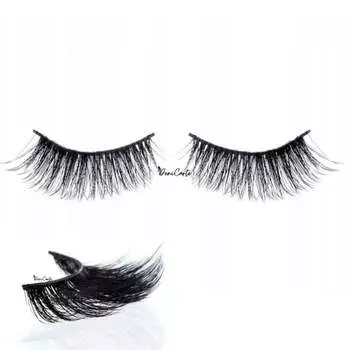 Накладные ресницы на 3D полоске норки с клеем Deni Carte